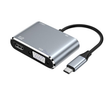 TYPE-C�D����HDMI�@ʾ��PD���USB�ĺ�һ�Uչ�]TYPE-C�DVGA�D�Q��