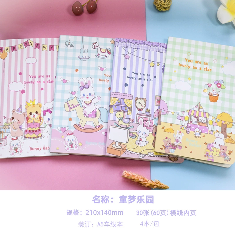 Блокнот A5 в линейку, милые обложки для младших школьников, assorted cartoon designs