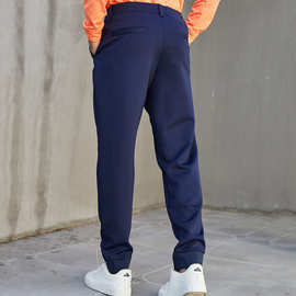 定制高尔夫裤男直筒时尚商务男装青年休闲裤子轻奢西裤黑色裤子男