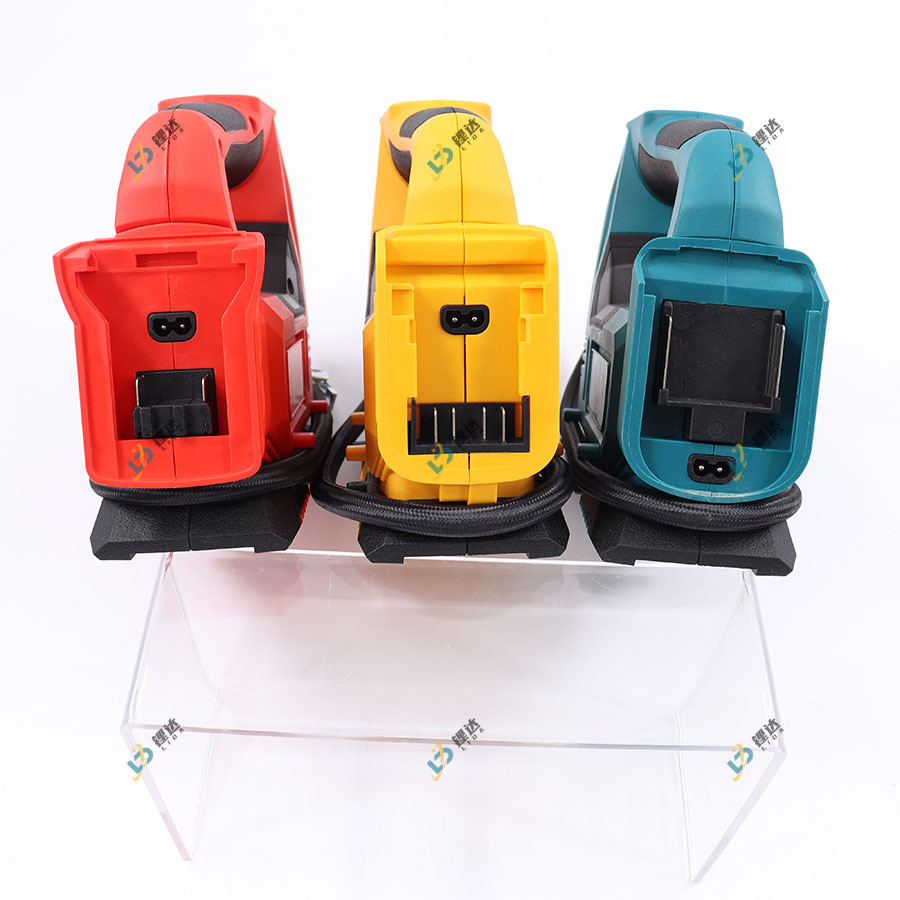 Bomba de inflado montada en el vehículo de mano transfronteriza tipo Muchian, bomba de inflado portátil con iluminación ajustable y luz de viento ajustable