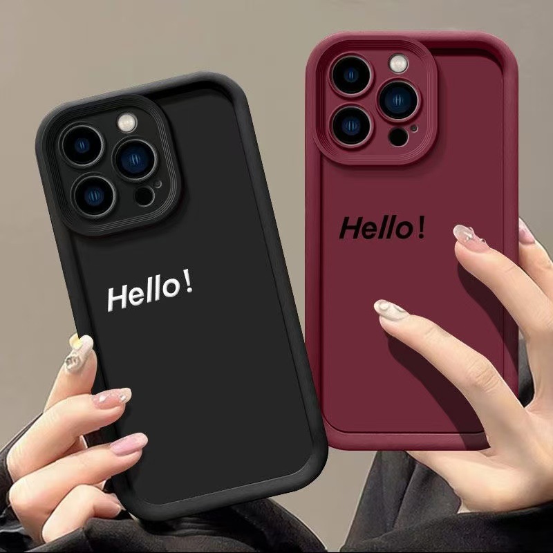 Inglés para iphone16promax funda para teléfono móvil Apple 15 anti-caída 14 estilo europeo y americano 13 simple 12 nuevo