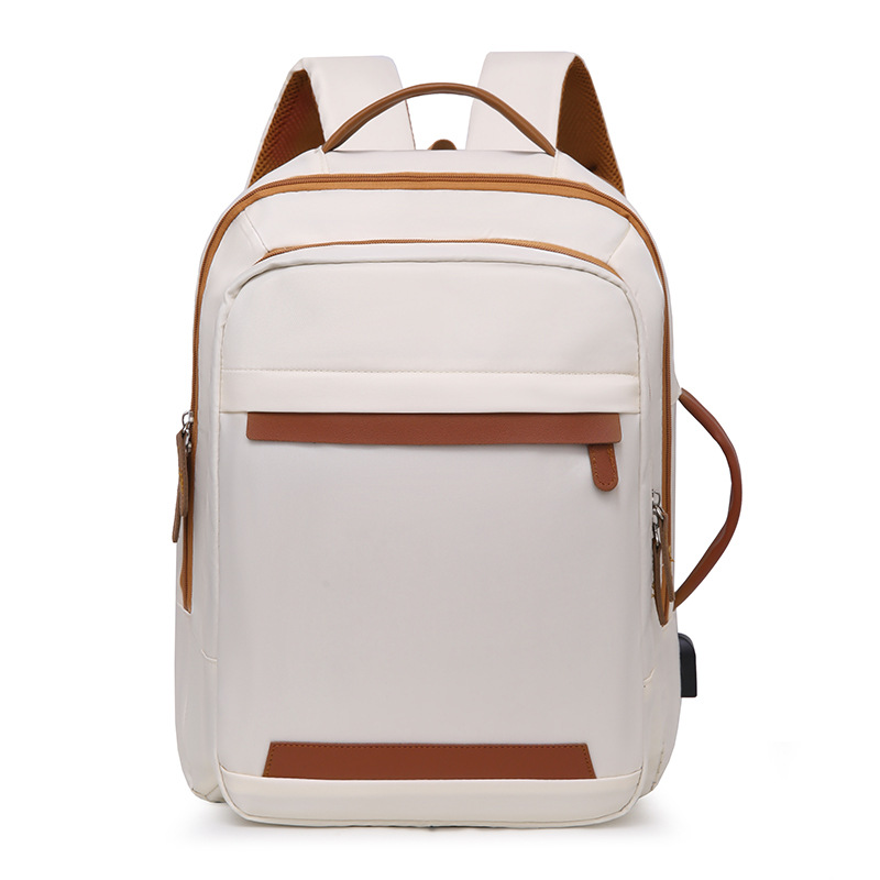 Nueva mochila de viaje de gran capacidad, resistente al agua y al desgaste, mochila de computadora simple informal, bolso de viaje de moda ligero