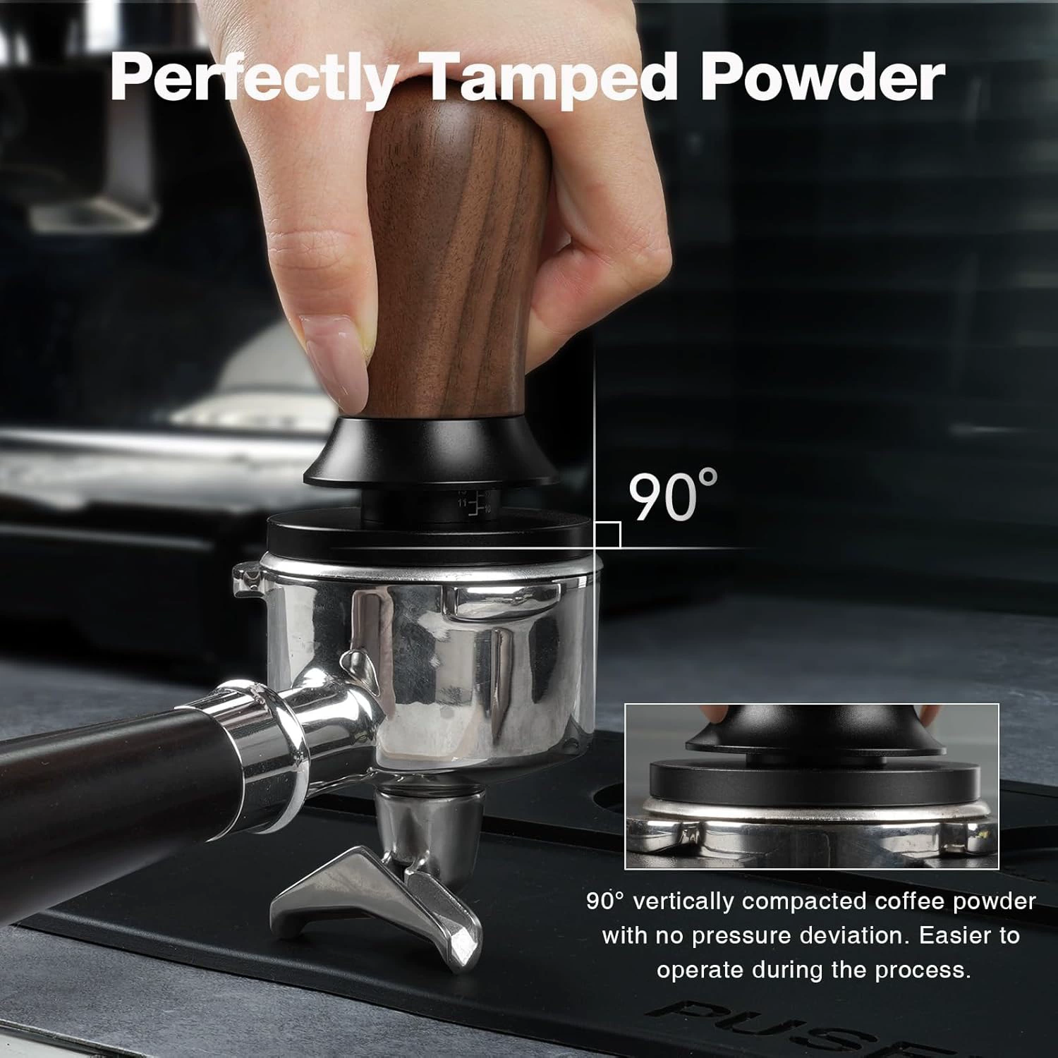 Elastic coffee machine stainless steel, Amazon, 58mm