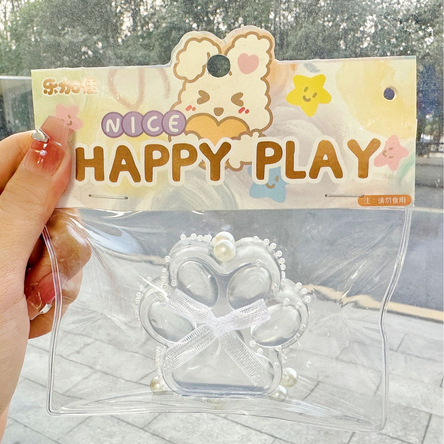 B Le Jiajia Garra de gato transparente Pellizcar música comida de simulación tofu descompresión accesorios descompresión descompresión ventilación pellizcar juguetes