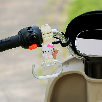 Other Electric Vehicle Accessories Vehicles, No-Drill Installation, Multifunctional - beige-long-belt-e-hook-kt-cat-left