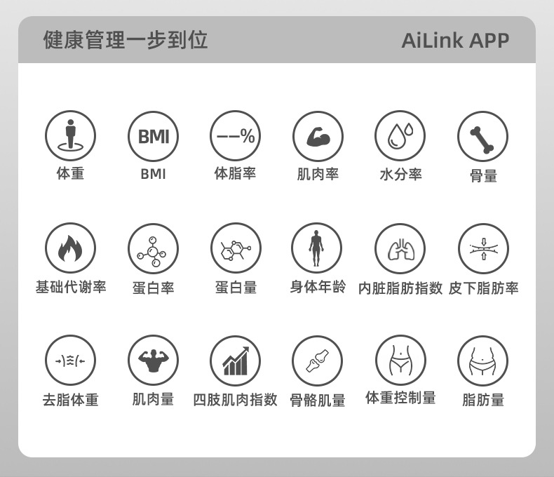 Fitness-Körperfettwaage mit Bluetooth und 8-Motor-Technologie, präzise Personenwaage für Gewichtskontrolle und Diät, elektronische Plattformwaage