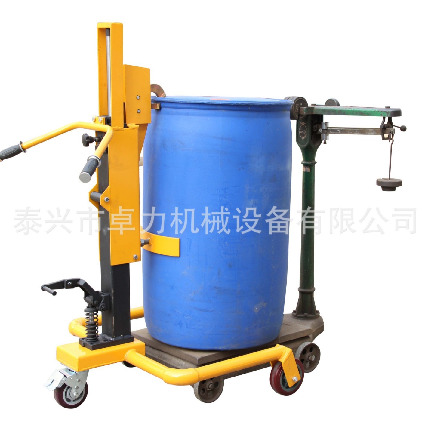 特价供应脚踏式液压油桶车