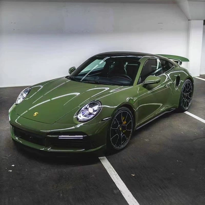 Wholesale Car Color Changing Film: Auto Color Change Film - pet-crystal-military-green-super-bright-152-165m