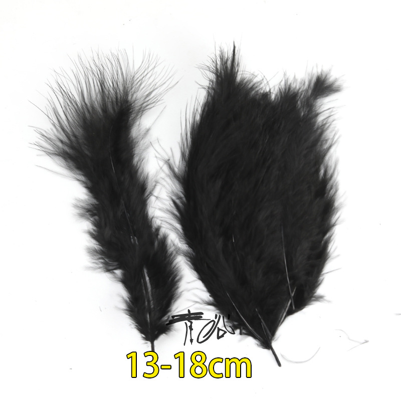 Plumas negras al por mayor DIY accesorios de decoración de ropa accesorios escenas de diseño de fábrica de plumas tienda directa