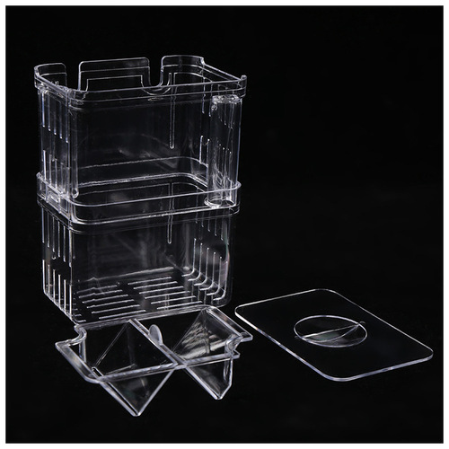 Factory Baby Fish Multifunctional Incubation Box Double Isolation Mesh Isolation Box Hanging Spawning Breeding Incubator