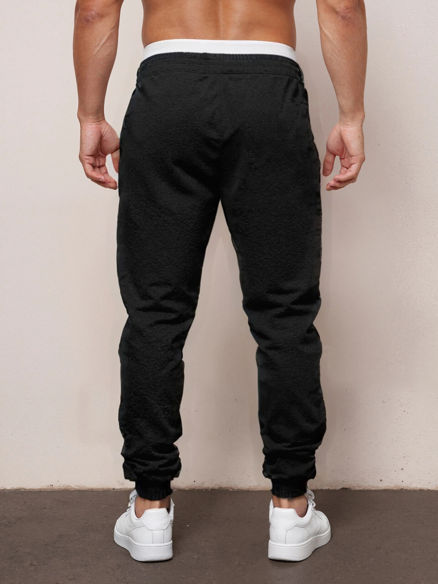 Men's Clothing Slim Fit Elastic Jogger Pants New Style High Quality Knitted Fabric_voghion.com