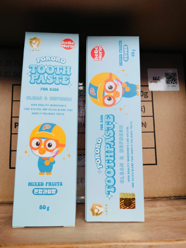 韓国ポロロ子供用ベビー歯磨き粉フルーティーで辛くない子供用歯磨き粉 80g|undefined
