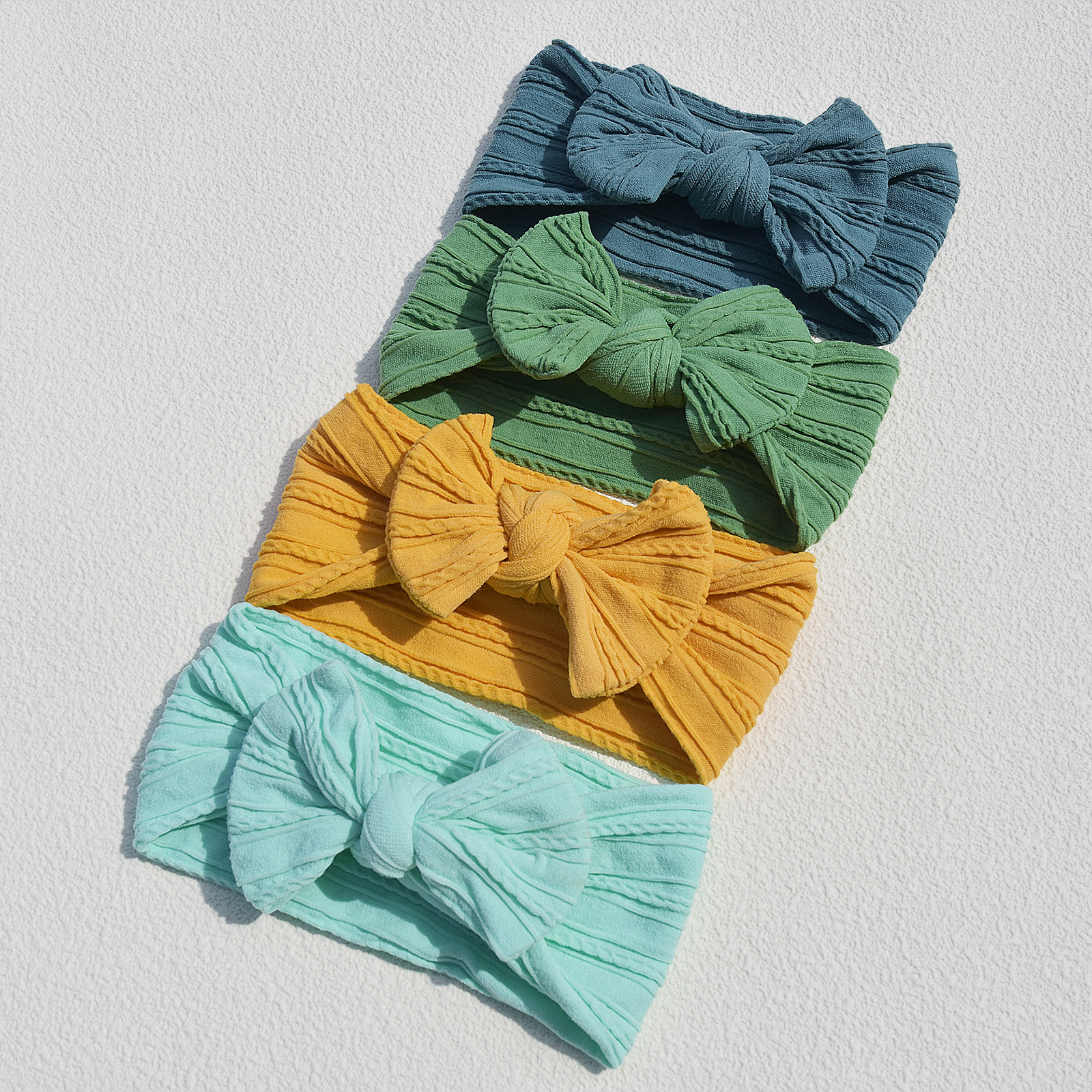 20g Weight Hair Band Hair Accessories Type 1 Piece Quantity Daily Occasion Nylon Material Solid Color, Bow Knot Pattern All Seasons Season Baby Girl'S Gender Simple Style Style Simple Style Baby Girl'S Solid Color Bow Knot Nylon Hair Band 4