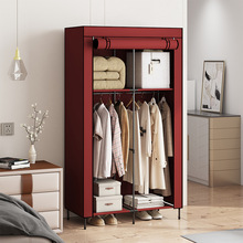 定制无纺布衣柜出租房用收纳经济型衣柜简易组装衣橱源头工厂外贸