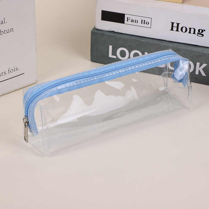 Transparentes Federmäppchen mit Reißverschluss, Stifttasche, Kosmetik- und Make-up-Tasche, Kleinigkeiten, Organizer, Schreibwaren, Geschenke, Schulbedarf – Detail 6