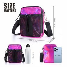 Crossbody bag TPU 镭射斜挎包女前网袋防水设计单肩包休闲手机包