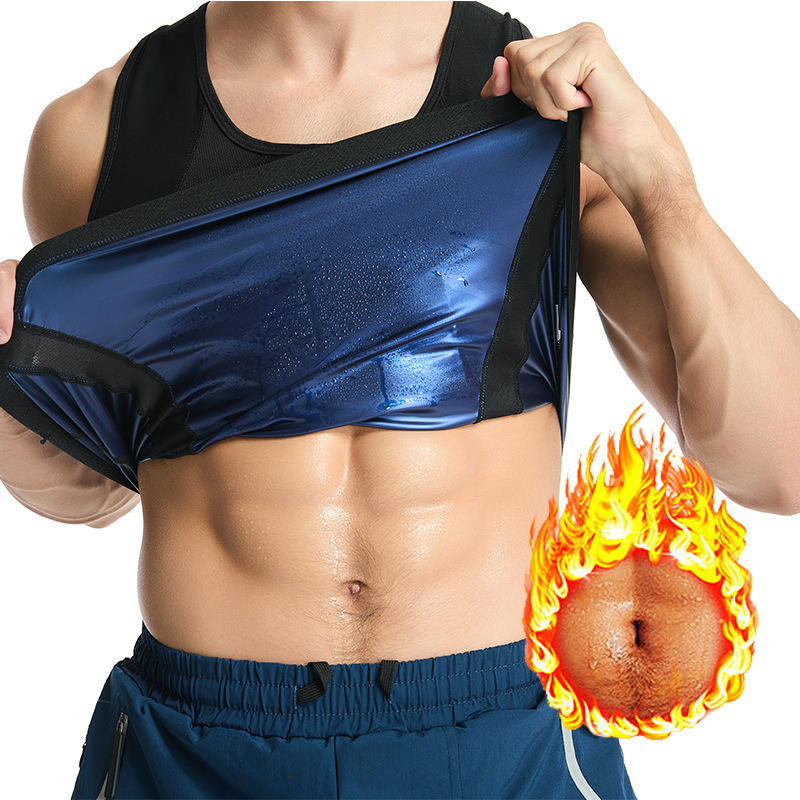 Men's cross-border Sports sauna sweat waist vest European and American body fitness body shaping sweat corset
