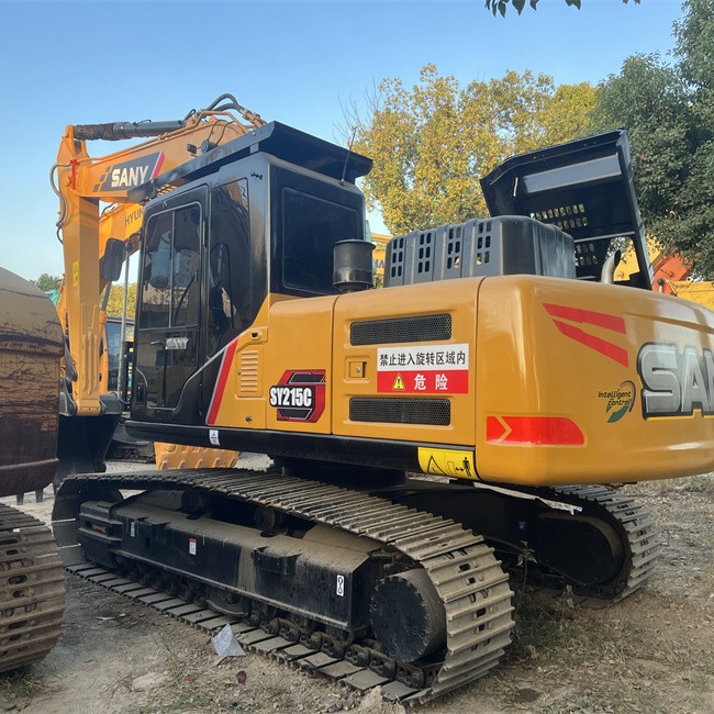 Excavadora de segunda mano SanySY2156C exporta Argelia con buen rendimiento y alta calidad
