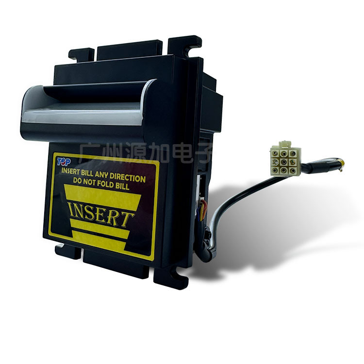 El dispositivo de reconocimiento de billetes TOP bill acceptor admite múltiples divisas.