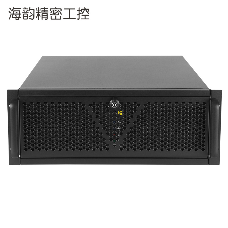 工控机箱4U机架式带温控屏eatx双路主板工业计算机服务器电脑监控
