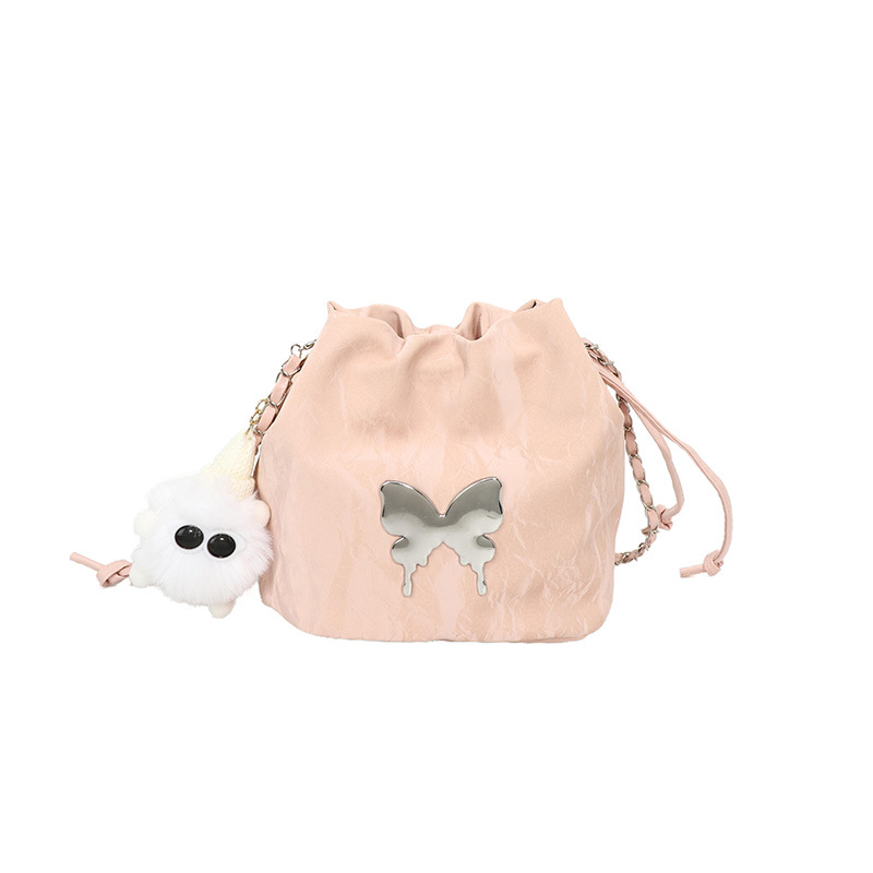 Mariposa metálica extranjera, cadena de cubo, bolso para mujeres, 2024 nuevo bolso de hombro de moda, bolso de mano, arte