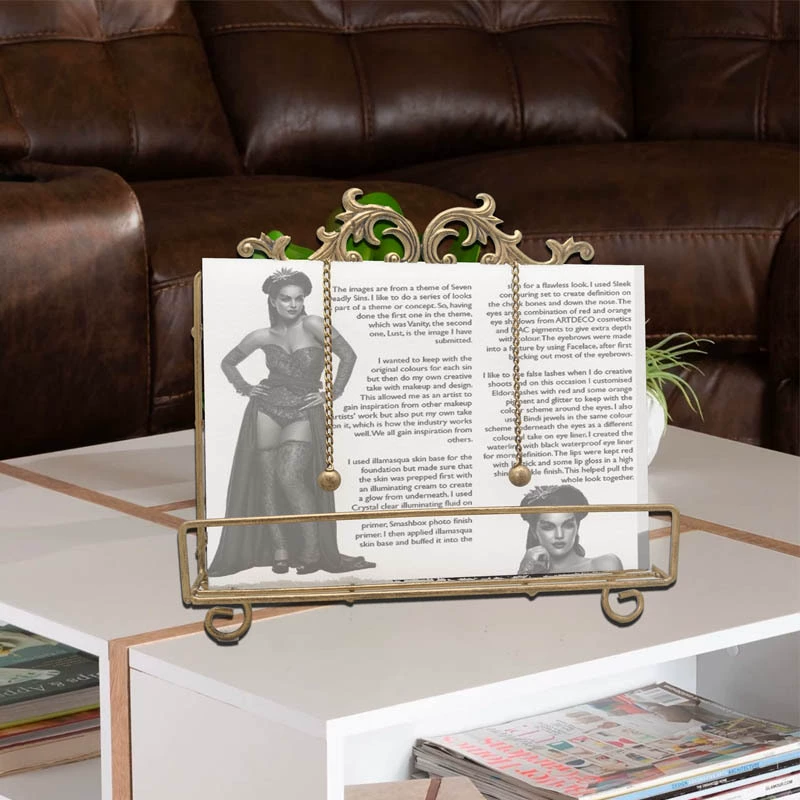 Европейская железная кухня Ресторан подставка для чтения блюд