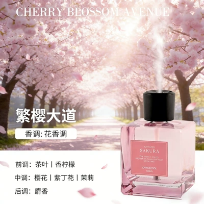 Car Perfume – Car Perfume Aromatherapy - cherry-blossom-avenue-500ml-spray-aromatherapy