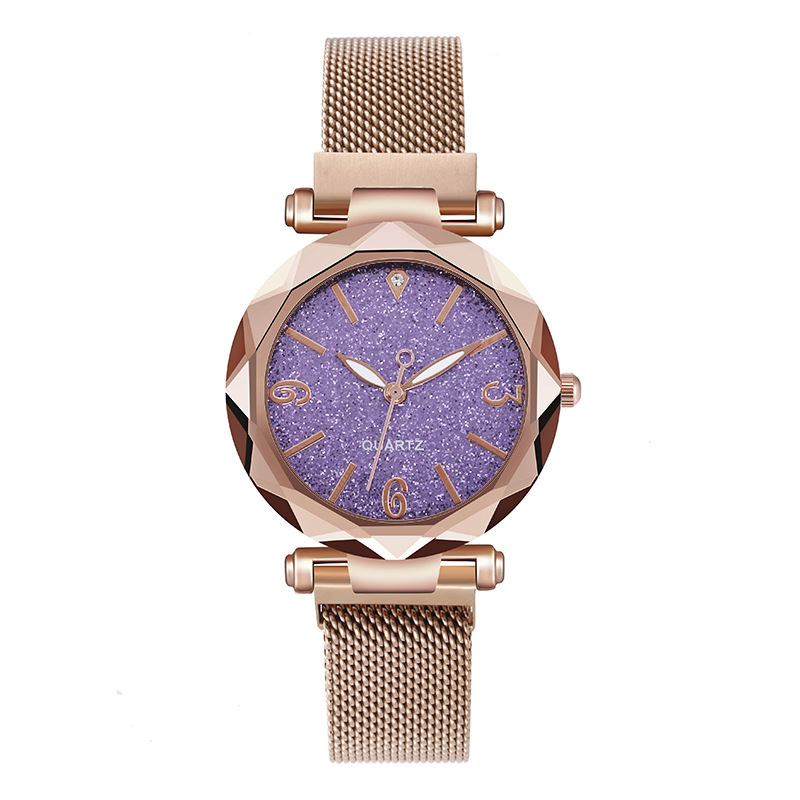 Women's Starry Sky Quartz Lazy Strap Magnet Watch Replacement_voghion.com
