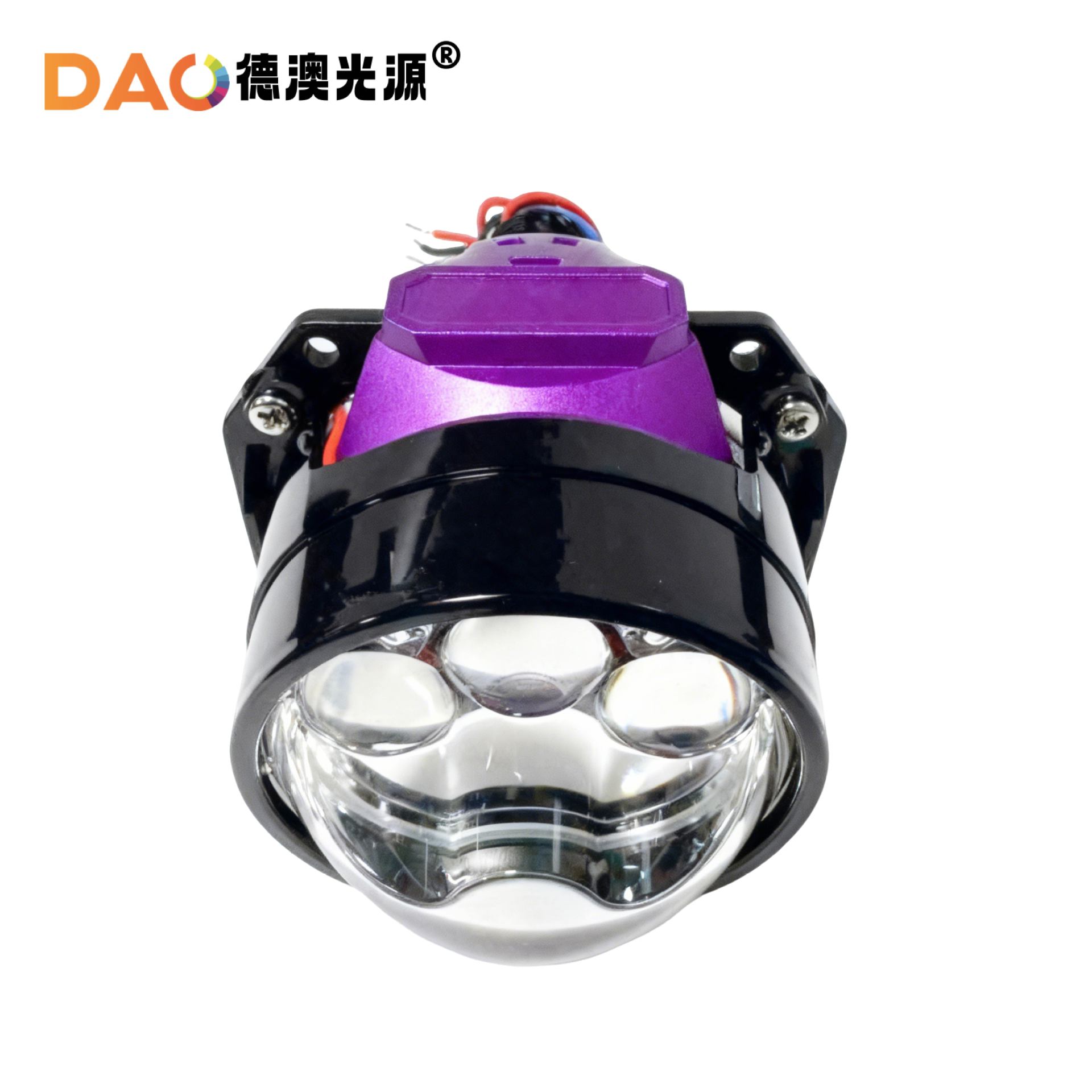 Nueva venta caliente de automóviles led faro I4H tres lentes LED directas de 2,5 pulgadas láser lente de faro cercano en uno