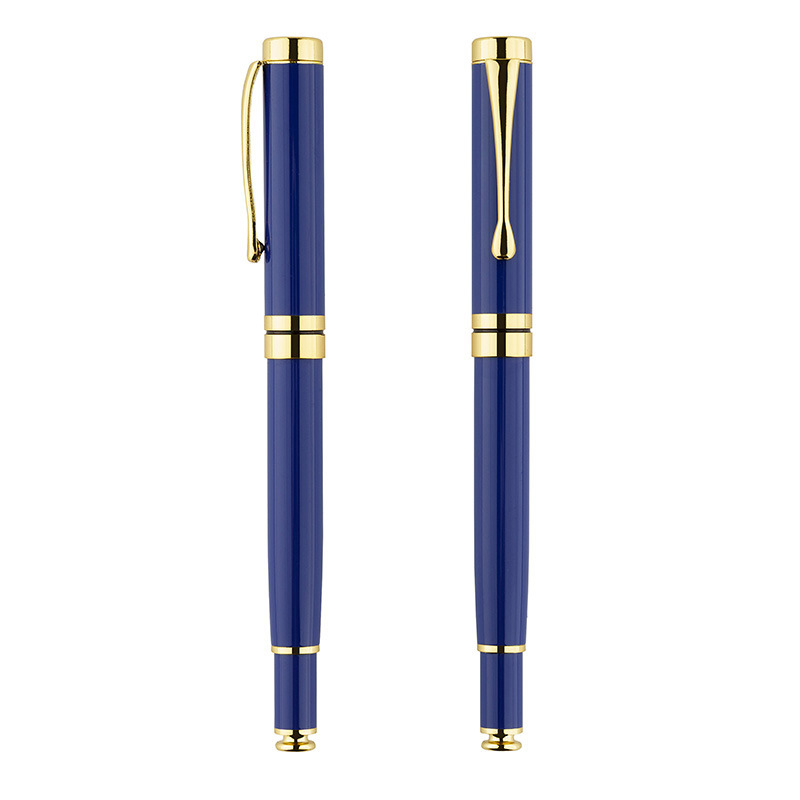 La pluma de firma de bolígrafo de publicidad neutra de metal puede grabar o imprimir el logotipo se puede utilizar para regalos de reuniones de negocios