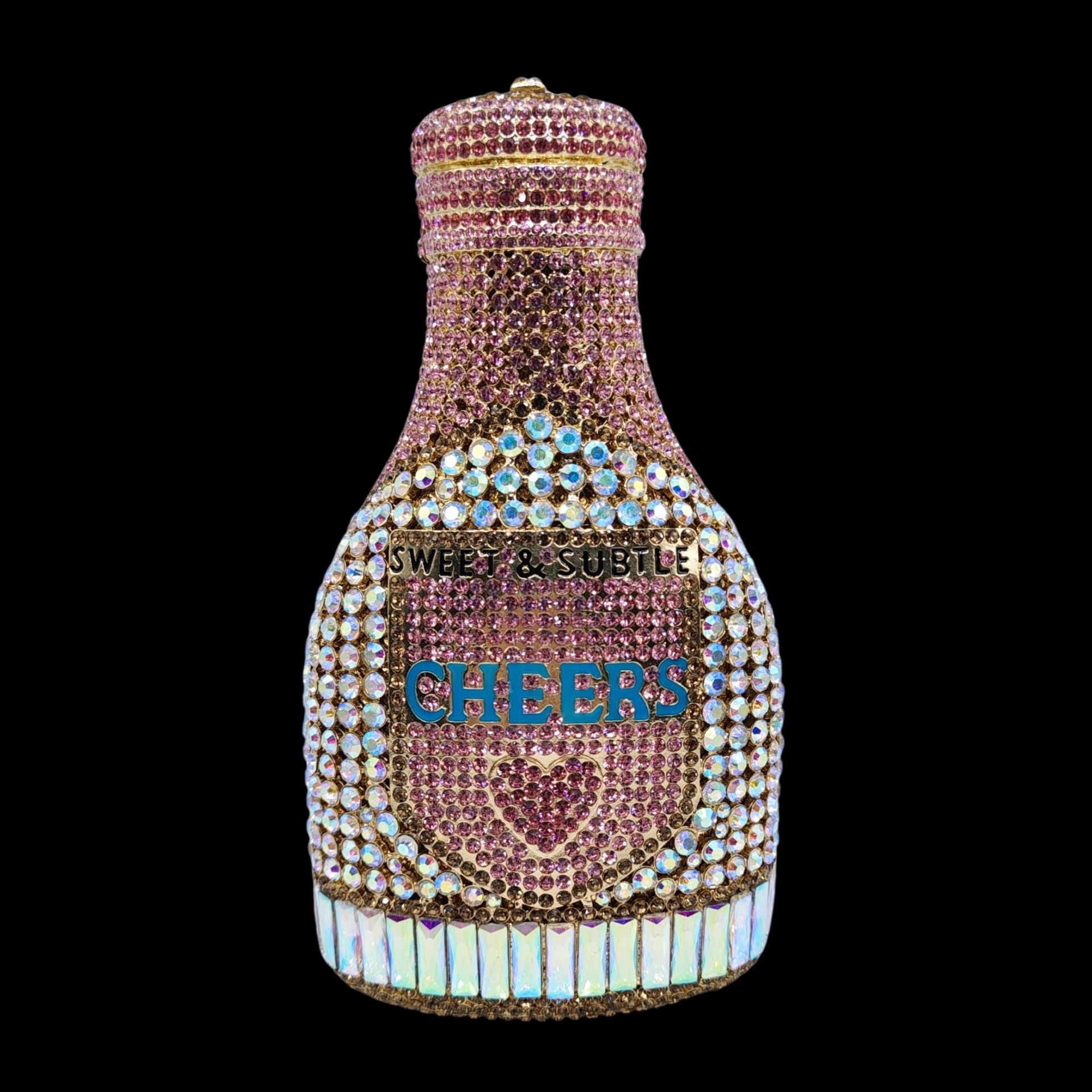 Bolsa de botella transfronteriza nueva botella de vino con diamantes bolsas de cena de fiesta vestido de noche bolsas de diamantes de mujer