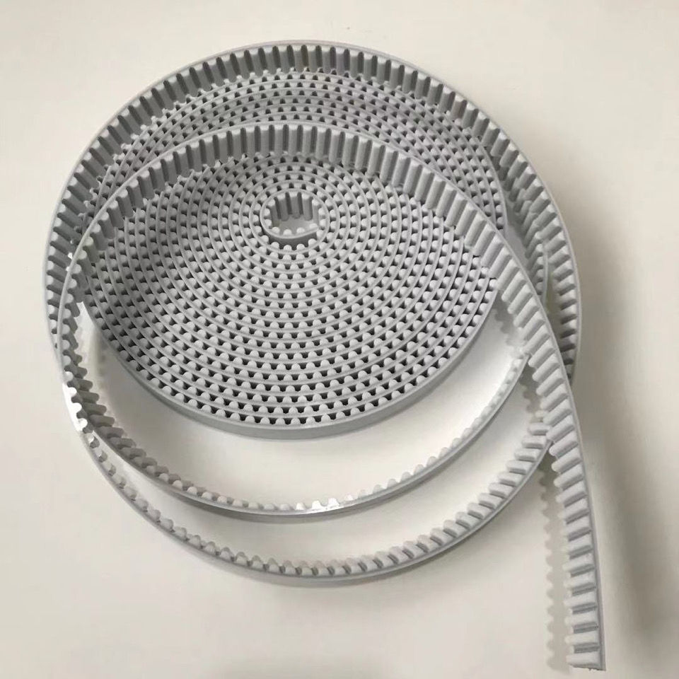 新款8M白色钢丝聚氨酯PU开口同步带皮带传送带机械手注塑机原装