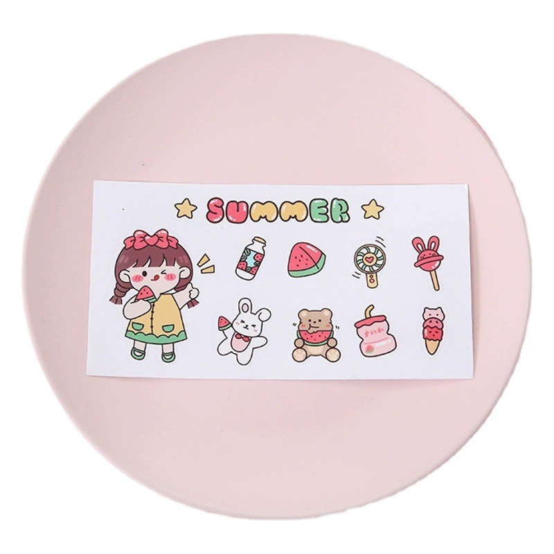 Южная Корея милый мультяшный термос Водонепроницаемая наклейка в стиле ПВХ наклейка чашка для воды тетрадь Справочник Студенческая наклейка