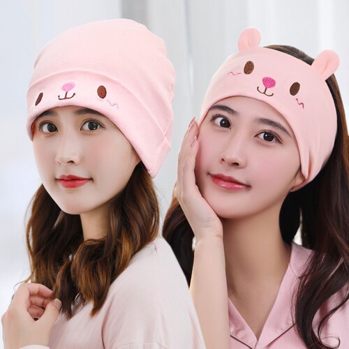 Pure cotton confinement hat, maternity scarf, headband, November 12 spring, autumn and winter women's windproof postpartum products