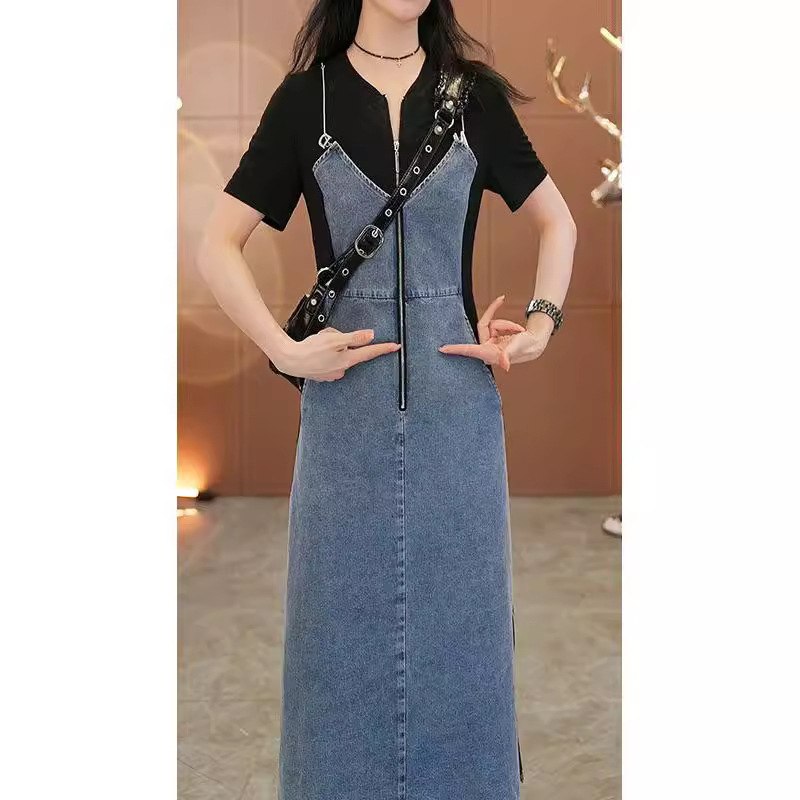 Summer thin denim dress