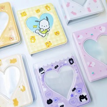 ins风三寸爱心相册可爱老虎拍立得收纳册透明pp内页明星专辑卡册