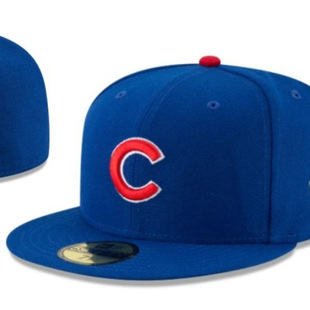 [Chicago Bear] Closed Sun Protection Hat Couple Hat Embroidered Hat Full Seal Baseball Cap Non-Adjustable