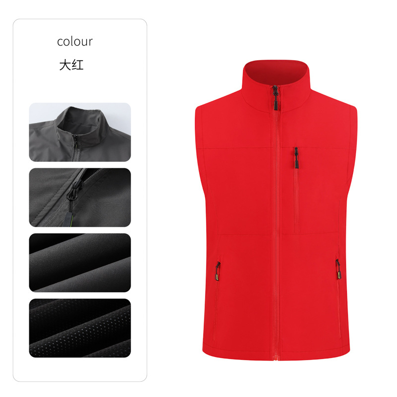 Primavera y otoño fotografía de montaña chaleco de pesca clip de caballo hombre chaleco al aire libre multi-bolsillo chaleco personalizado