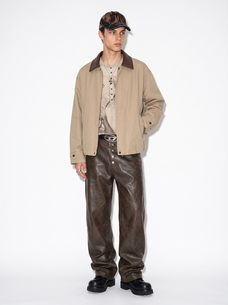 Inflation Vintage Zip-Up Fitted Jacket