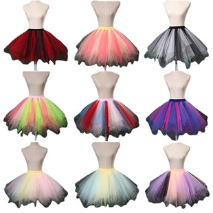 Tutu Export Princess Skirt Fluffy Mixed Colorful Skirt Bustle Photo Studio Photography Half-Length Colorfulful Mini Skirt