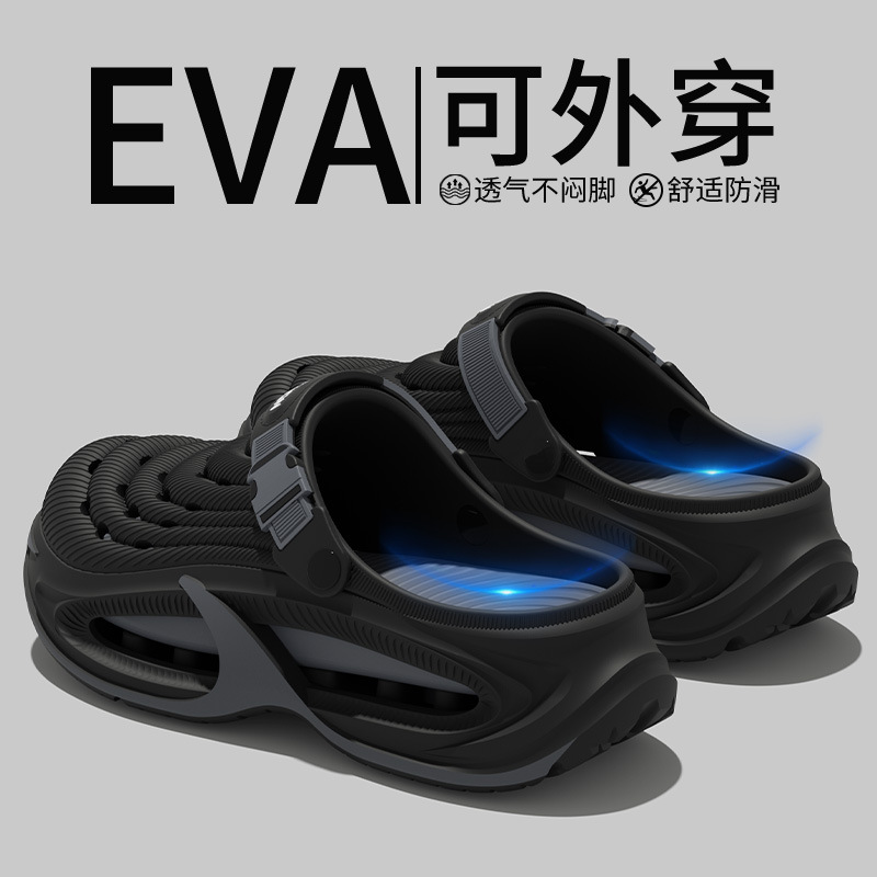 Hombres y mujeres de verano agujero zapatos al aire libre retroceso arroyo nadador antideslizante antichoque zapatillas frías para hombres 2026 nuevo