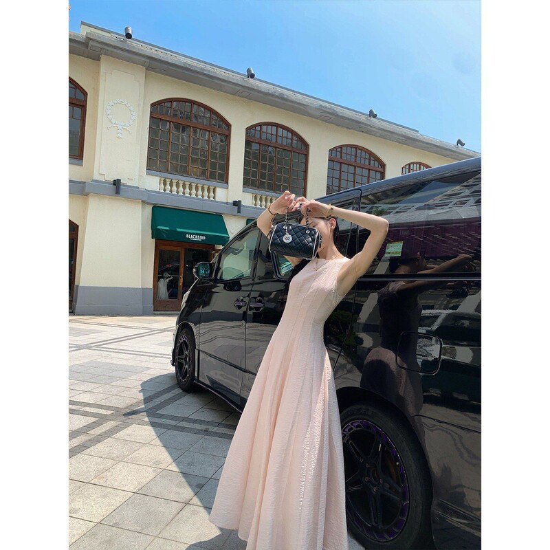 New Product 15% off "New Arrivals for Travel Season on April 7Th at 10:00" Tencel Linen Textured French-Style Sleeveless Dress New Product 15% off "New Arrivals for Travel Season on April 7Th at 10:00" Tencel Linen Textured French-Style Sleeveless Dress