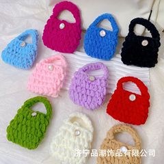 成品编织毛线耳机包情侣蓝牙耳机保护套AirPods2pro通用零钱包