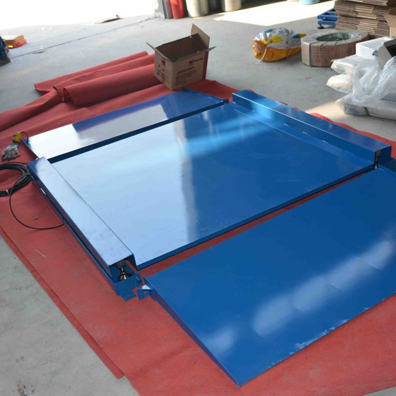 超低台面自带双斜坡电子平台秤1吨2吨3吨带打印引坡一体式地磅秤