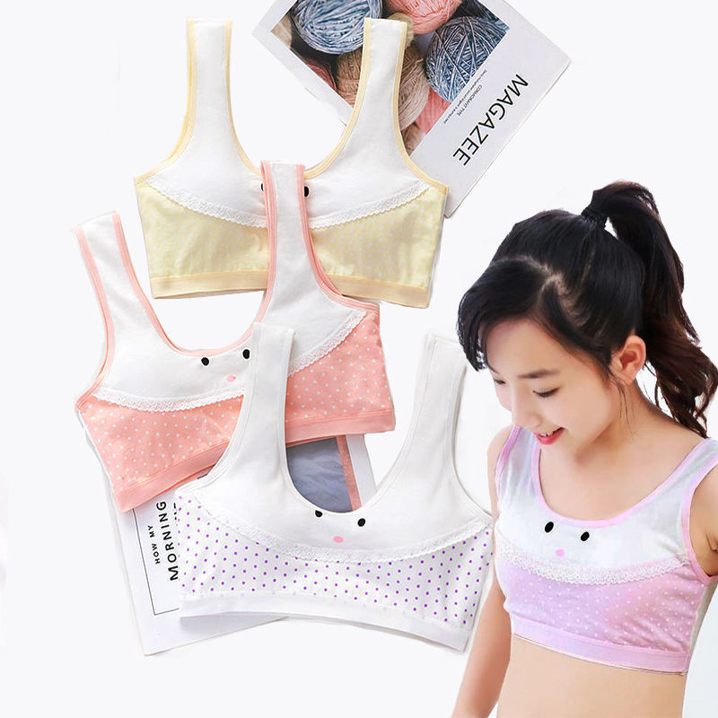 Cotton Development Period Girls Bra Middle School Students