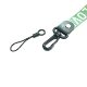 Double-sided jacquard embroidery wide version mobile phone lanyard ID card set two-in-one hook buckle wrist short lanyard factory wholesale