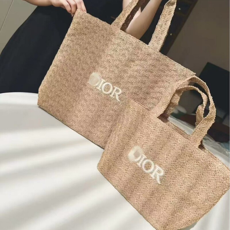 Cross-Border Beauty Gift 2025 New Style Straw Tote Bag Shoulder Bag Beach Vacation Bag Large Capacity Cross-Border Beauty Gift 2025 New Style Straw Tote Bag Shoulder Bag Beach Vacation Bag Large Capacity