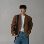 春秋复古休闲棕色夹克