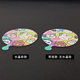 2025 new high-definition color printing stainless steel ultra-thin mirror creative fall not broken small mirror can be fixed pattern