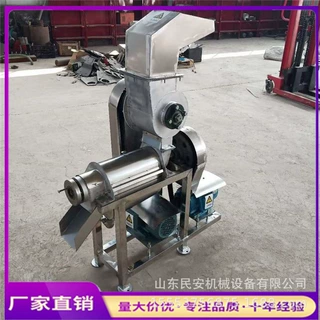 大型工业生姜大蒜榨汁机不老梅破碎商用压榨机青柚汁压榨取汁机